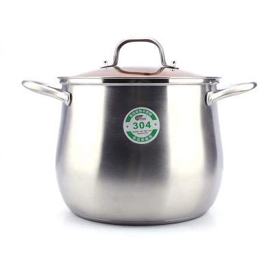 China Stainless Steel Kitchen Pot Super High Food Stored Cooking Soup Pot For Restaurants for sale