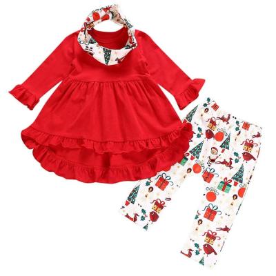 China Vintage Cheap Price Baby Clothes Lsummer Autumn Long Sleeve Two Piece Set Girls Boutique Outfits for sale