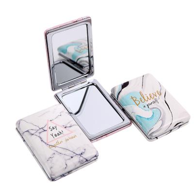 China Hand Held Mirror Custom Cheap Small Mirrors Beauty And Glass Marble Makeup for sale