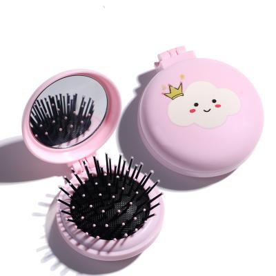 China Logo Waterproof Private Hair Brush The Pocket Hair Brush Foldable Hair Brush for sale