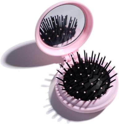 China Travel Waterproof Foldable Hair Brush with Mirrors Mini Massage Airbag Comb Portable Hair Comb Plastic Hair Massage Comb for Women for sale