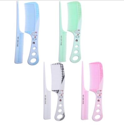 China New Fashion Comb Brushes and Combs New Fashion Wholesale Women's Pink Combs With Logo Plastic Colorful Hairdressing Hairbrush Comb Set For Little Girls for sale