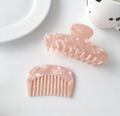 China Waterproof Convenient Small Plastic Comb Colorful Hard Tooth Travel Sweep Cute Detangling Combs Shine Colorful Leopard Floral Comb for sale