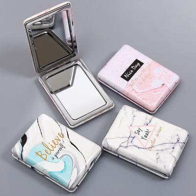 China Hand Held Mirror Custom Cheap Small Mirrors Beauty And Glass Marble Makeup for sale