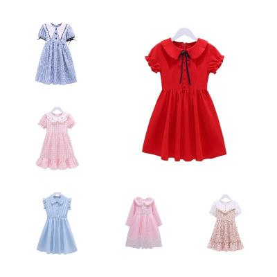 China Cheap Children's Baby Girls Floral Dress Anti Shrinkage Loose Dress Children Girls Loungewear for sale