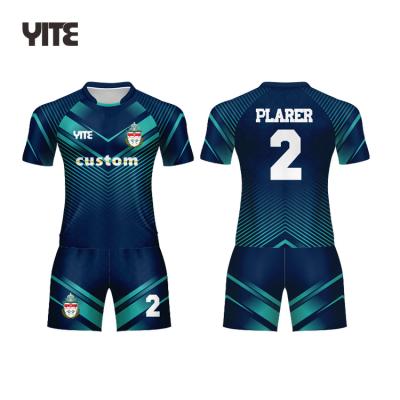 China 2020 YITE OEM Suppliers Popular Rugby League Uniform Shirts Breathable Custom Rugby Jersey For Sale for sale