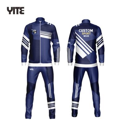 China YITE 2021 sets 100% youth polyester tracksuits for men for sale