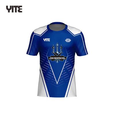 China Customized wholesale breathable gaming clothing 2020 e-sports T-shirt kits all over printed esports game tank top for sale