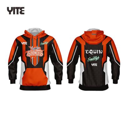 China Anti Shrink Sublimated Hoodie Men's Esport Wear Custom Hoodie Game for sale