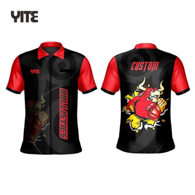 China wholesale cheap unisex sublimation dart shirts custom made polyester print tank top accept Customzied size for sale