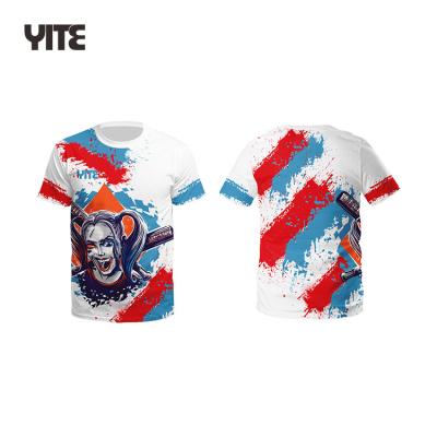 China High Quality Digital Sublimation Anti Shrink Custom Plus Size T Shirts Men All Over T Shirt for sale