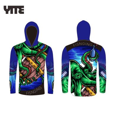 China Manufacturer Wholesale Custom Sublimated Professional Antibacterial Fishing Tank Tops for sale