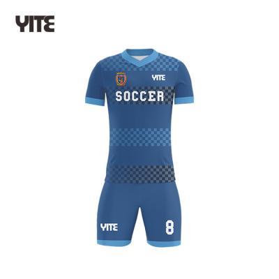 China Sets Custom Wear New Designer Football Team 100% Polyester Full Sublimation Soccer Jersey for sale