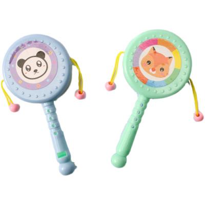 China Amazon Hot Selling Funny Spinning Bell Baby Plastic Hand Rattle Toy for sale