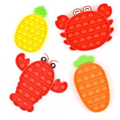 China Eco-friendly Material Squishy Push Bubble Pad Snap Rainbow Chessboard Trigger Squeeze Toys For Kids for sale