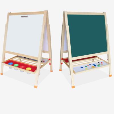 China DIY Painting High Quality Double Side Kids Smart Magnetic Wooden Drawing Board for sale