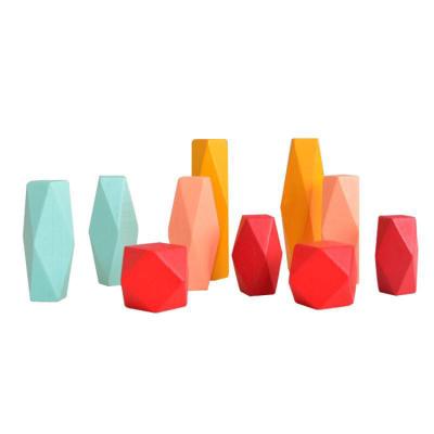 China Manufacturer Direct Hot Sale Eco - Friendly Rainbow Material Simulation Stone Building Blocks for sale