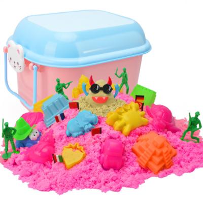 China Safe Non-Toxic Kids Educational Non-stick Soft Play Sand For Kids Space Sand Toy for sale