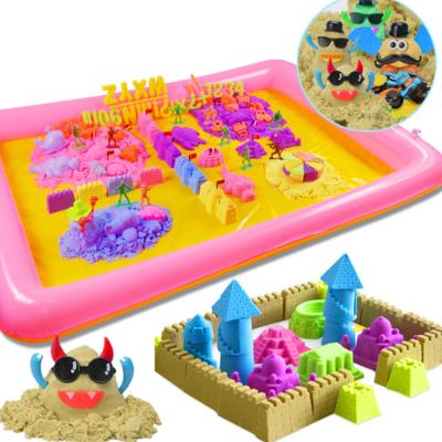 China Safe Non-Toxic Kids Eco-friendly Educational Diy Playing Sand For Kids Space Sand Toy for sale