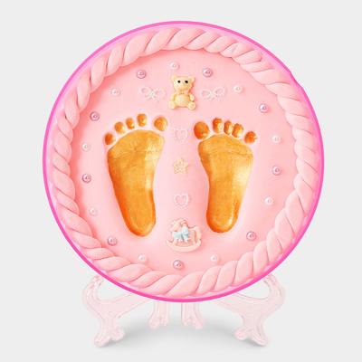 China Safe Non-Toxic Hot Sale Handprint Footprint Baby 3d Hand Foot Molding Clay Kit for sale