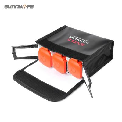 China Sunnylife Altar Robotics EVO II Drone Accessories Battery Explosion Proof Safe Bag Storage Protective Bag Heat Resistance for 3pcs Batteries for sale