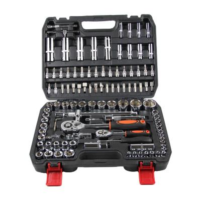 China Durable Behappy 108PCS Kit Car Repair Sockets Set Tool Kit The Combination Socket Wrench Set With Plastic Tool Box for sale