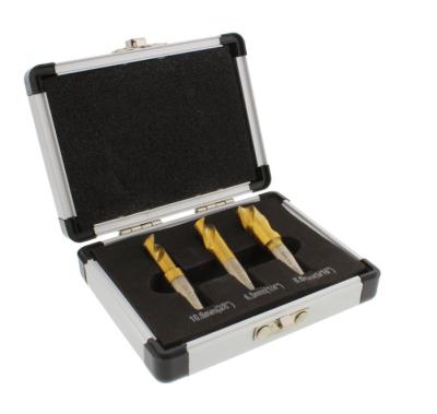 China Make Hole Welding Cutter 3-Piece Drill Bit Set High Speed ​​Steel HSS Cobalt Titanium Coated Solvent Welding Bit Tool Kit for sale