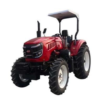 China Factory prices for Farms 85HP 4WD Yto Engine Agricultural Tractor with Cab, Toolbox, Parts, and Front End Loader etc. implements for sale