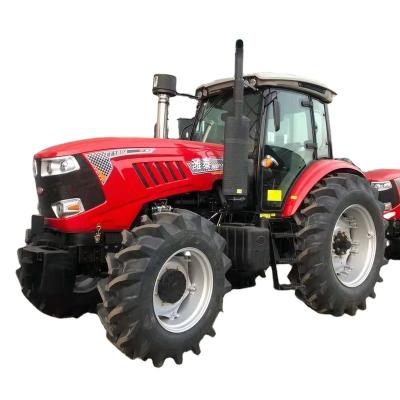 China High Work Efficiency Farms TD1204 120HP 4WD Lawn Farm Tractor Hung Backhoe Loader Plow Harrow Cultivator for sale