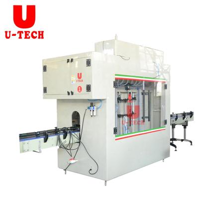 China Automatic Beverage Filling Heads 4 6 8 10 Nozzles Linear Straight Line Piston Shampoo Liquid Soap Cosmetic Filling Machine for sale