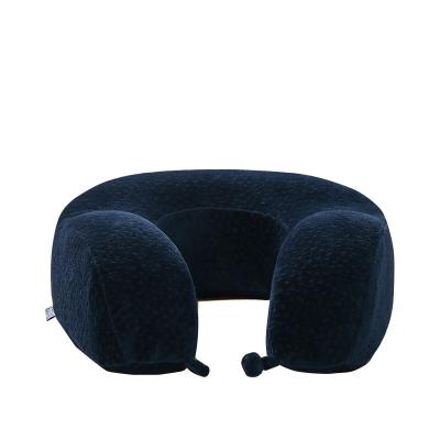 China Best Anti-Apnea Memory Foam Portable Airplane Neck Pillow For Head Rest for sale