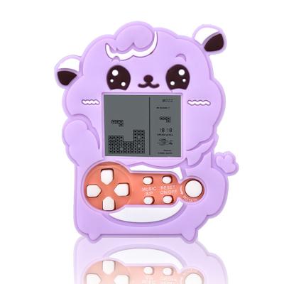 China Digital Handheld Game Player Alpaca Styling Pocket Handheld Game Player With Key Chain Electronic Game Machine For Kids for sale