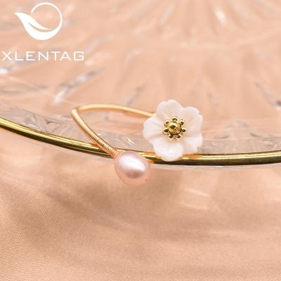 China Cute Natural Freshwater Pearl Shell Flower Ring For Women Girls Friendship Original Design Cute Handmade Vintage Fine Jewelry for sale