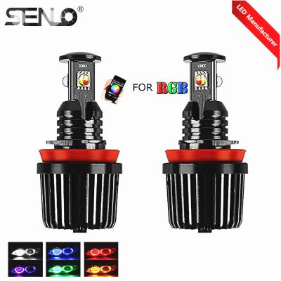 China factory 100% CANBUS RGB 92 h8 led angel eyes 30W wifi led RGBW changing marker colors for E89 E90 E92 E70 E71 E72 E60 F01 F02 for sale