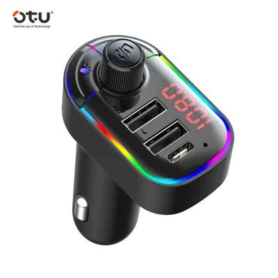 China OTUColorful Light Screen Type Dual C Usb Dual C Transmitter Handsfree Car MP3 Player CM-02 Palladium Car Charger CM-02 Fm for sale