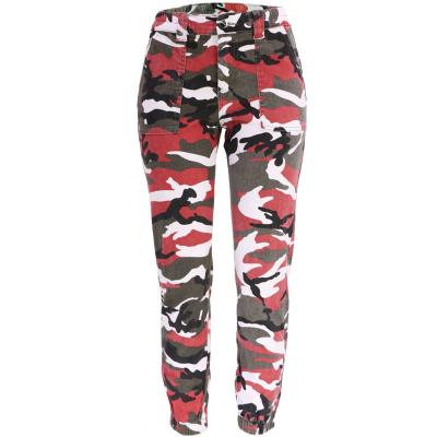 China QUICK DRY casual street hip hop workwear camo Harlan loose denim pants for sale