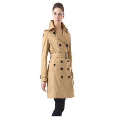 China BGSD Waterproof Women's Alexa Waterproof Classic Hooded Trench Coat for sale