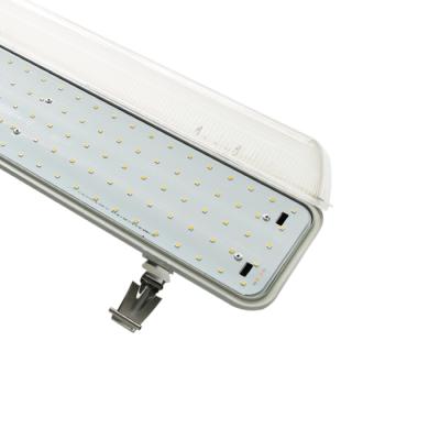 China Warehouse ShineLong PC ip65 led fixture 40w linear light tri-proof pendant batten light for sale