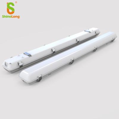 China Shenzhen warehouse 120cm led tri-proof light led lighting linear slat assembly jig garage fluorescent emergency for sale