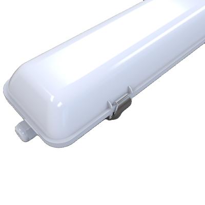 China Warehouse ShineLong ip65 light 50w led triproof light with backup battery cable fixture linear light pendant batten for sale