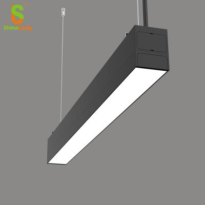 China ShineLong Modern Light Down Non-dim Pendant Mounted Lamp Led Linear Strip Light for sale