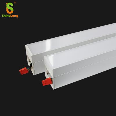 China Office/Supermarket/Mall/Workshop/Aiport/Warehouse Factory Price CE etc. Industrial ShineLong led linear light up-down 1.2m led linear P light flat for sale