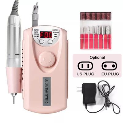 China 30000RPM High Speed ​​Electric Brushless Professional Portable Electric Nail Drill Rechargeable Nail Manicure Machine For Salon Home for sale