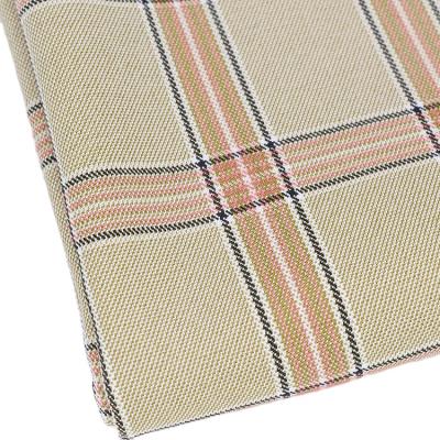 China Wind proof Shaoxing textile polyester with spandex plaidl woven fabric for uniforms and women school uniform workwear fabrics for sale