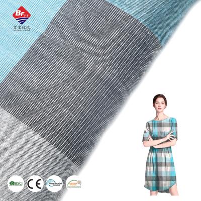 China Antistatic Classic Design 60%Cotton 35%Polyester 5%Spandex Woven Plaid Fabric For Textile for sale