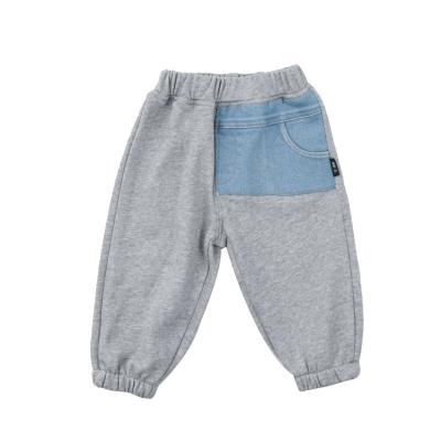 China 2022 spring autumn new style patchwork denim pockets boys sports QUICK DRY casual pants boys loose trousers wholesale for sale