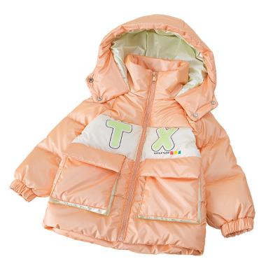 China Wholesale 2021 winter windproof solid casual white duck down jacket medium style extra heavy hooded girls down jacket for sale