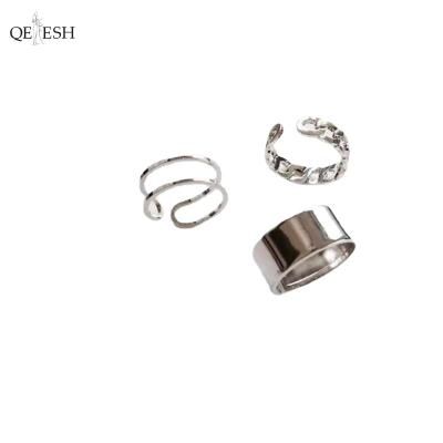 China Custom Viable Open Single Knuckle Qetesh Fashion Ring Cold Wind Retro Ring Adjustable Rings for sale