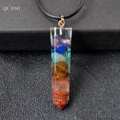 China Viable Qetesh Crystal Hexagonal Column Pendant Pendulum tapered ball pendant glazed out of Crystal Pendant for sale