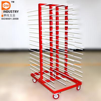 China Cabinet Door Drying Rack Wooden Cabinet Movable Door Drying Rack With Wheels for sale